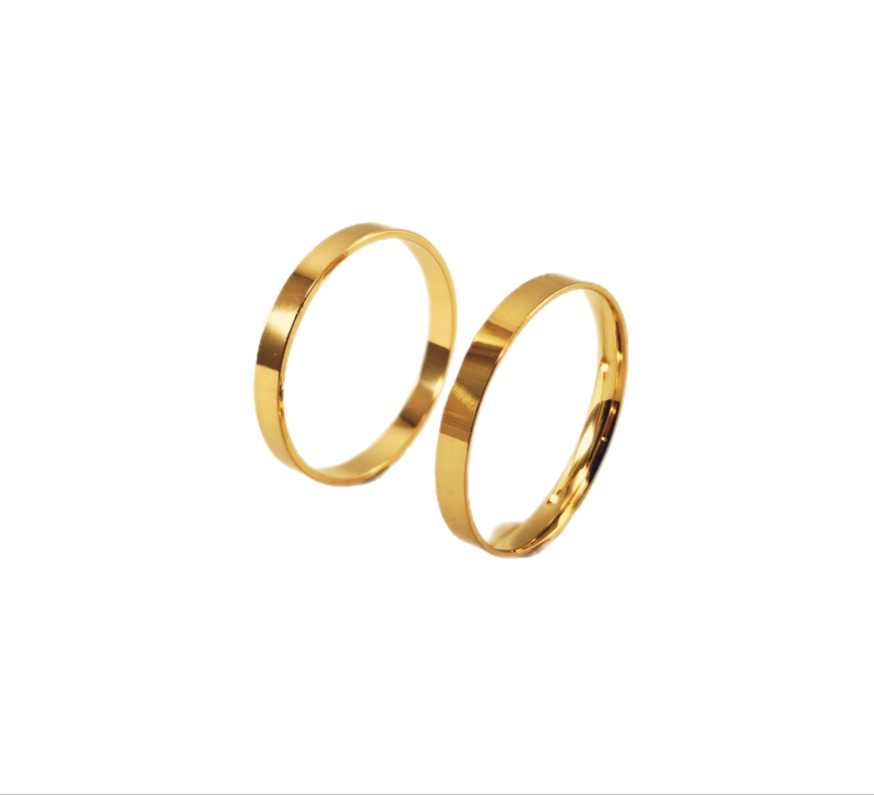 Aliança em Ouro 18k Reta light 2,00mm
