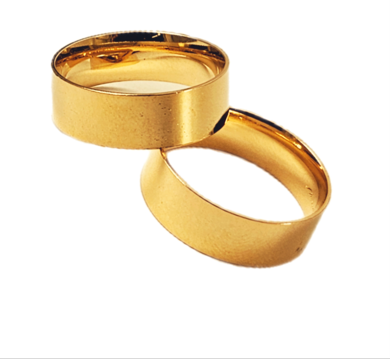 Aliança em Ouro 18k Reta light 6,00mm