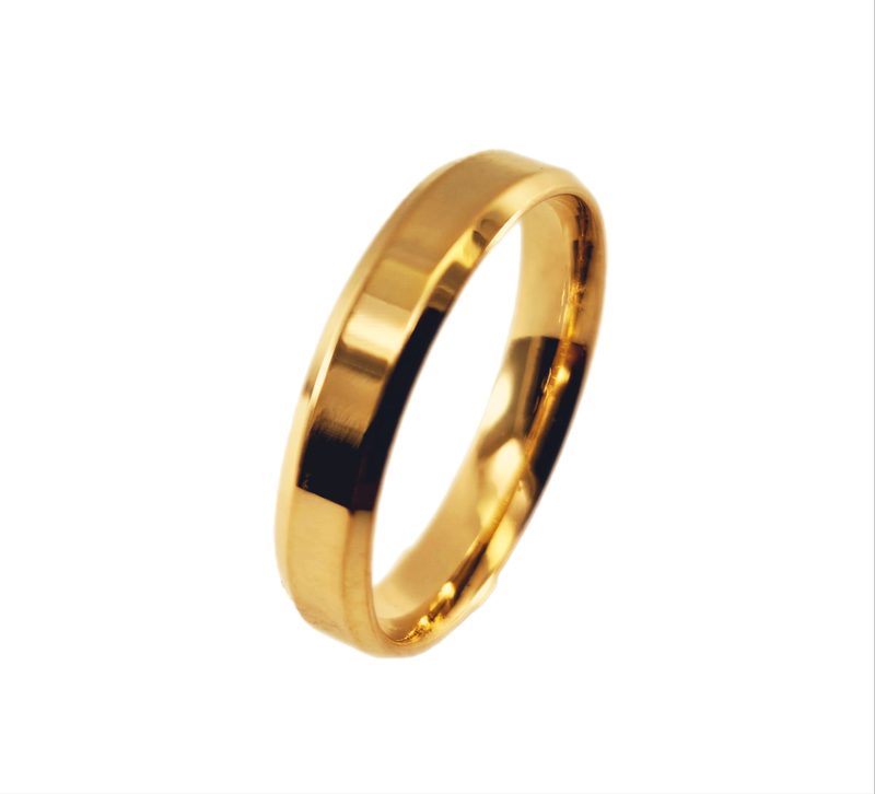 Aliança em Ouro 18k Anatômica Chanfrada 5,00mm