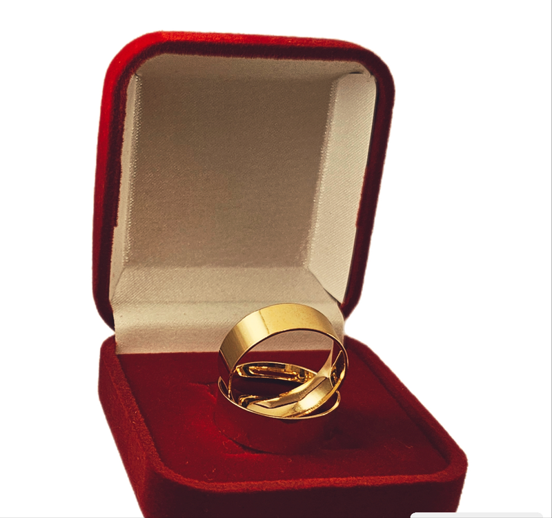 Aliança em Ouro 18k Reta 6,00mm