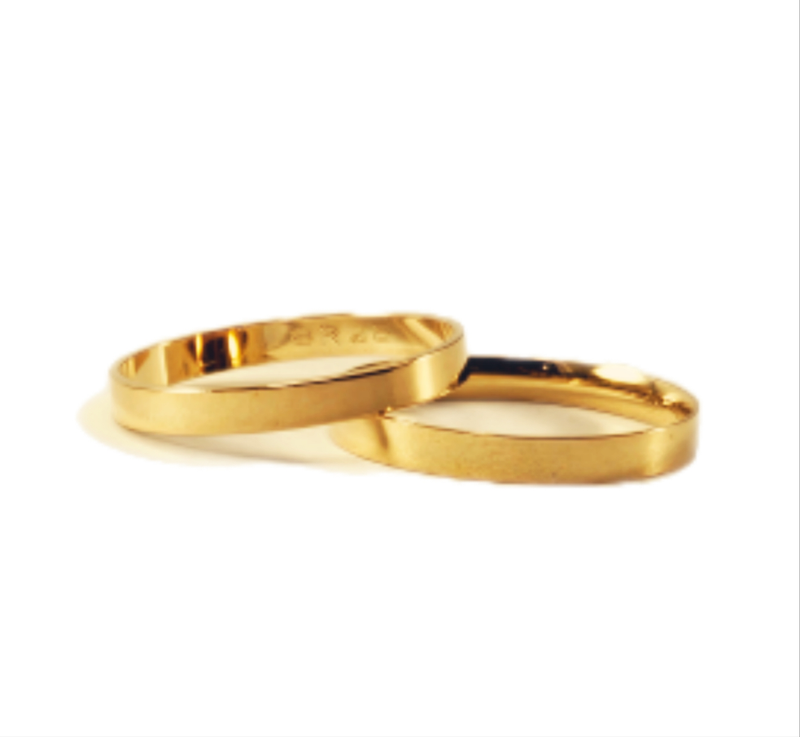 Aliança em Ouro 18k Reta 3,00mm