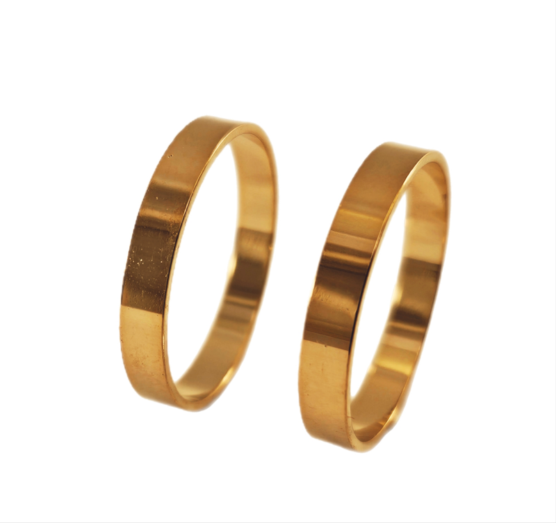 Aliança em Ouro 18k Reta light 5,00mm