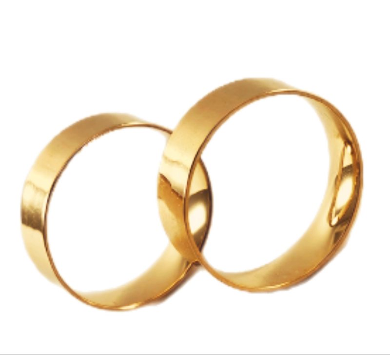 Aliança em Ouro 18k Reta light 6,00mm