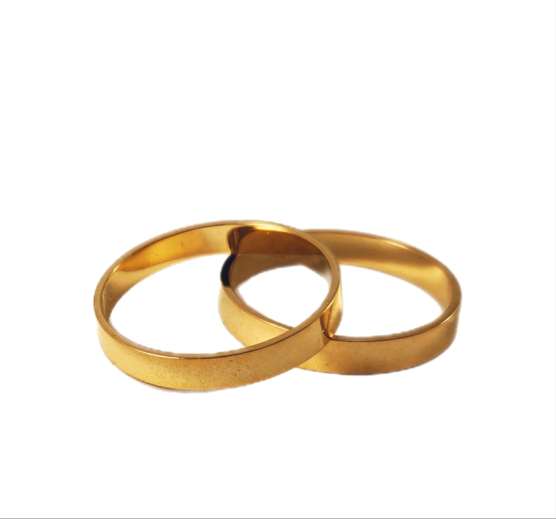 Aliança em Ouro 18k Reta 4,00mm