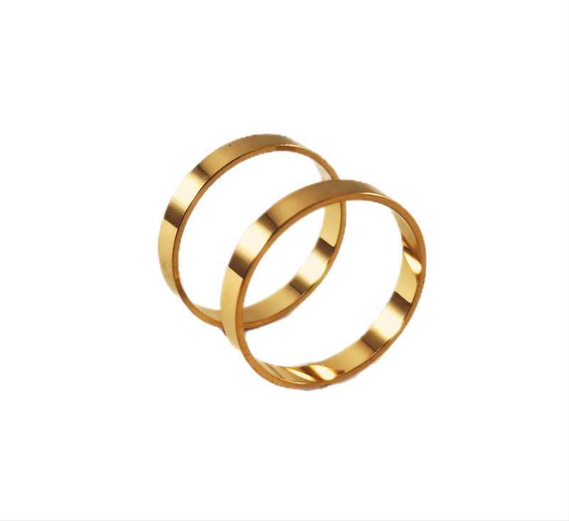Aliança em Ouro 18k Reta light 5,00mm