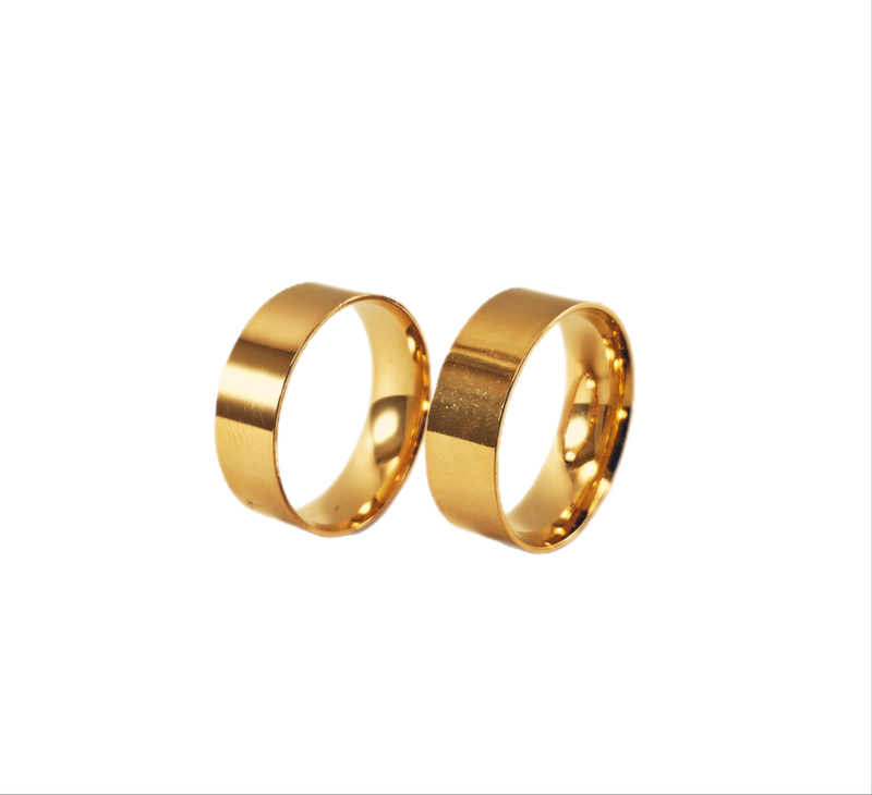Aliança em Ouro 18k Reta light 6,00mm