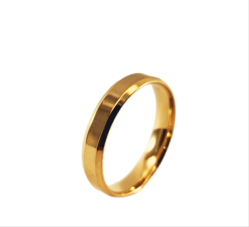 Aliança em Ouro 18K Anatômica Chanfrada 3,50mm