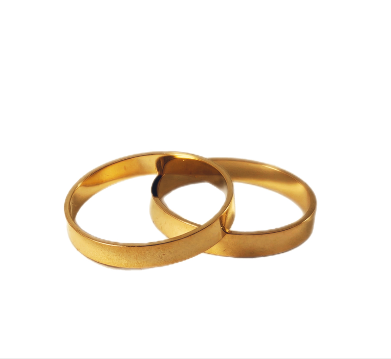 Aliança em Ouro 18k Reta 4,00mm