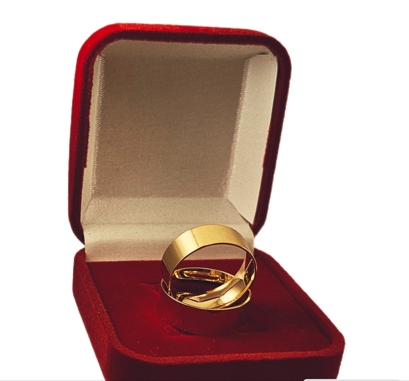 Aliança em Ouro 18k Reta light 6,00mm