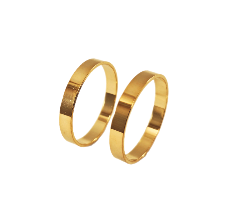 Aliança em Ouro 18k Reta 4,00mm