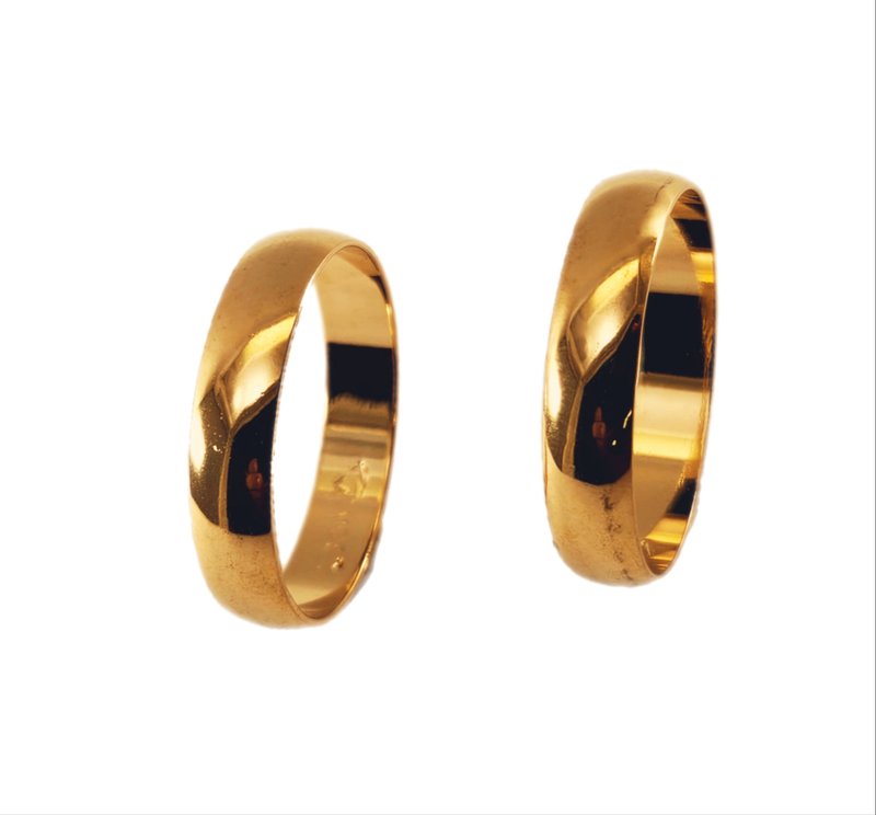 Aliança em Ouro 18k  Anatômica 5,00 mm