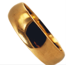 Aliança em Ouro 18K  Semi Anatômica light   5,0mm